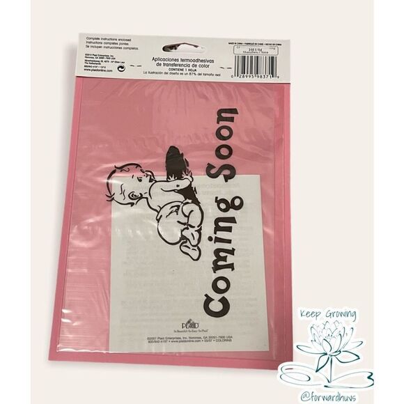 “Coming Soon” Baby Maternity Iron On Transfer - Picture 2 of 6